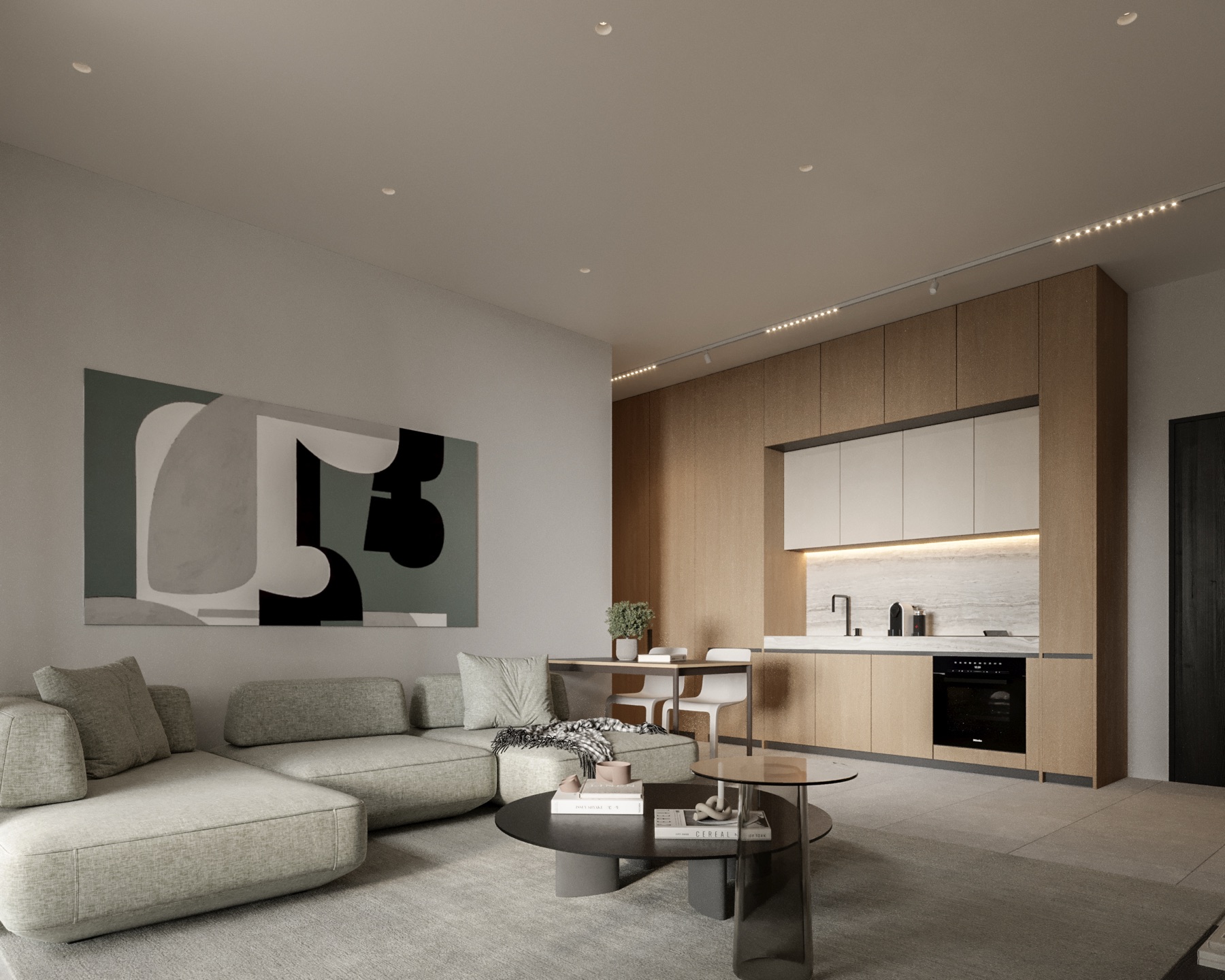 Interiér apartmánu THE PLAZA s výhľadom